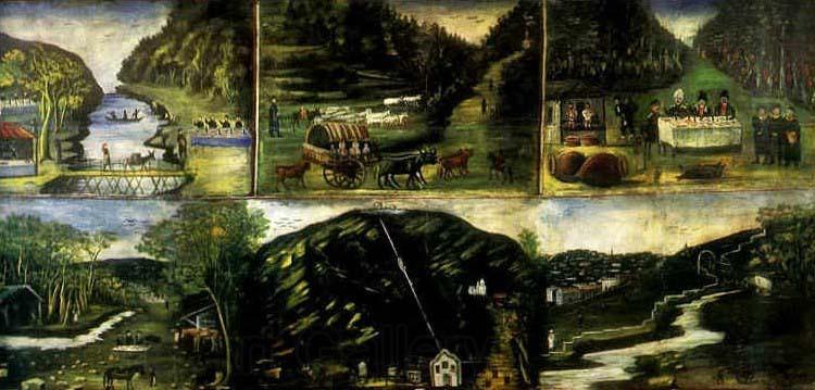 Niko Pirosmanashvili Six-Scene Panel Norge oil painting art